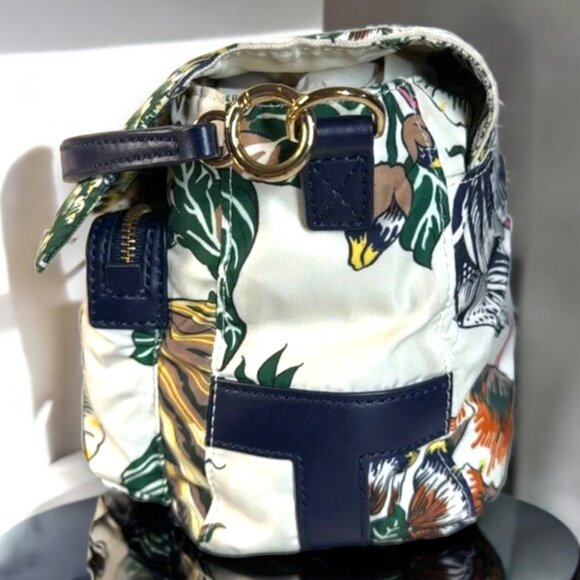 Tory Burch Rare Tilda Medium Printed Nylon Crossbody with COA - Picture 12 of 17